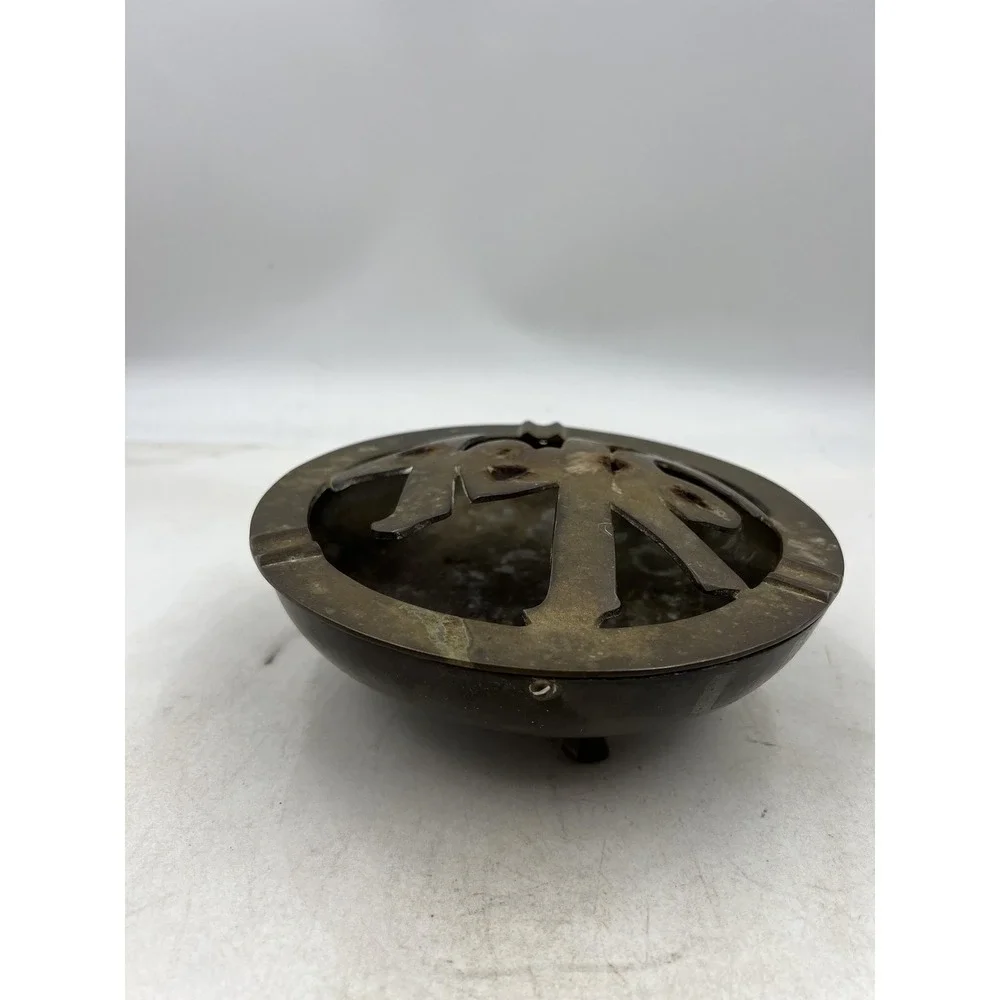 Vintage Brass Horse Ashtray Mid Century Equestrian Decorative Trinket Dish 8